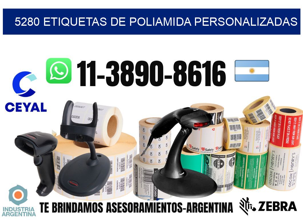 5280 Etiquetas de poliamida personalizadas