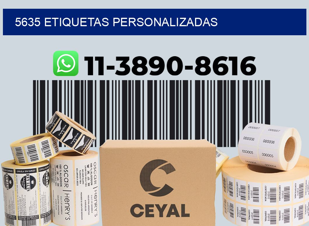 5635 etiquetas personalizadas