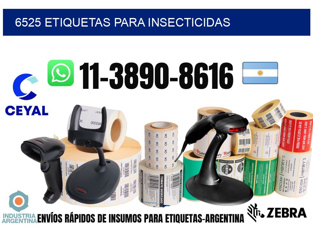 6525 Etiquetas para insecticidas