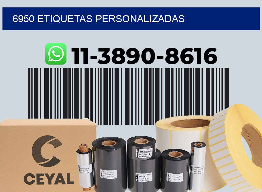 6950 etiquetas personalizadas