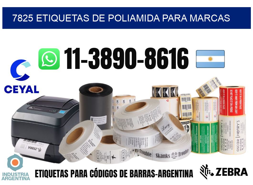 7825 Etiquetas de poliamida para marcas