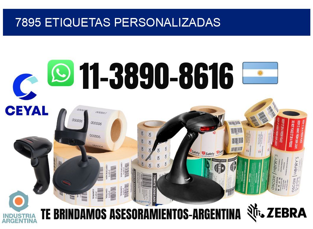 7895 etiquetas personalizadas