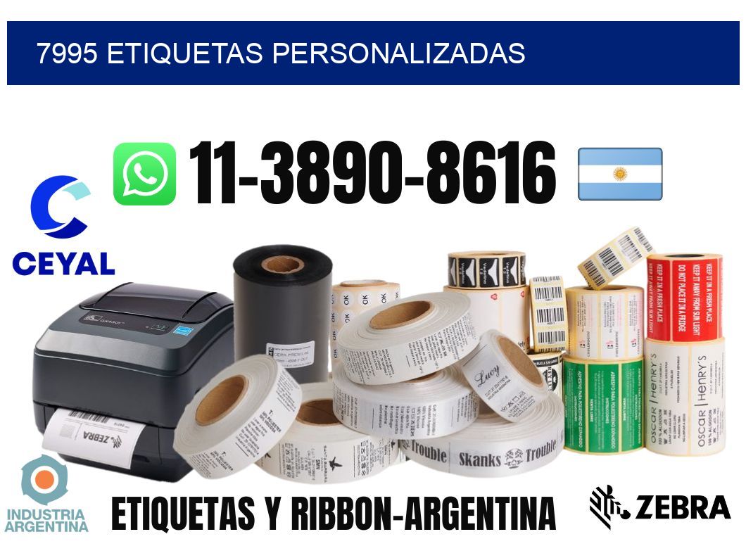 7995 etiquetas personalizadas