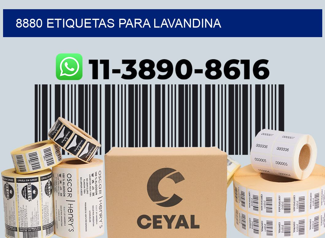 8880 Etiquetas para lavandina