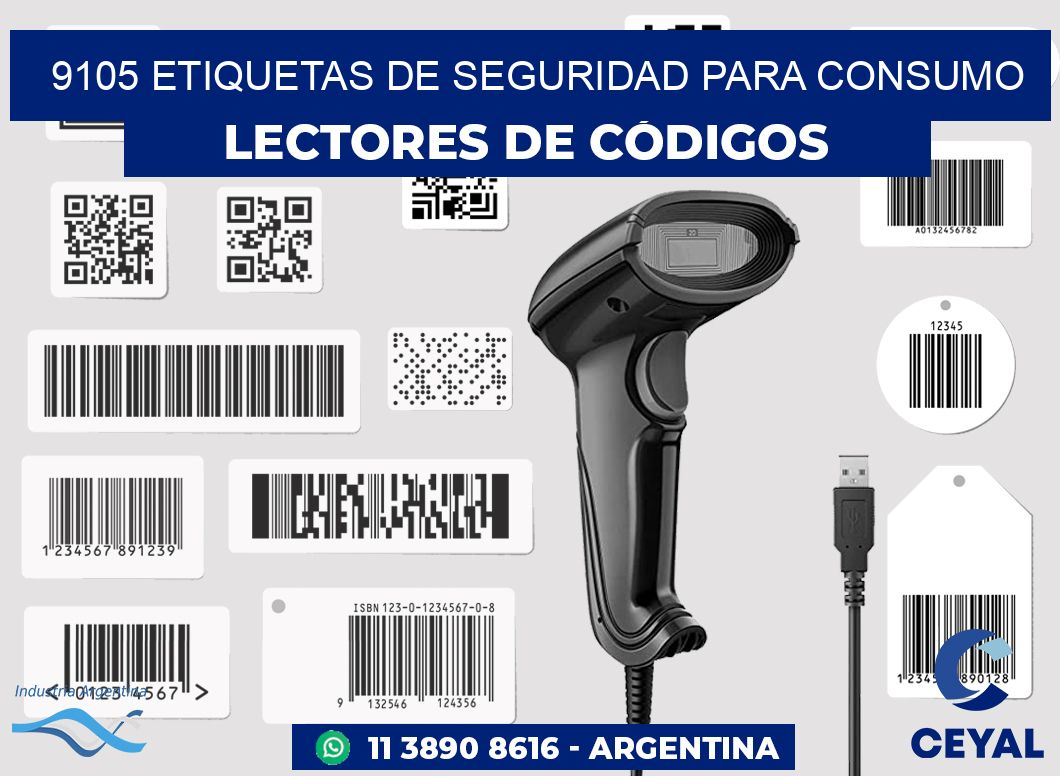 9105 Etiquetas de seguridad para consumo