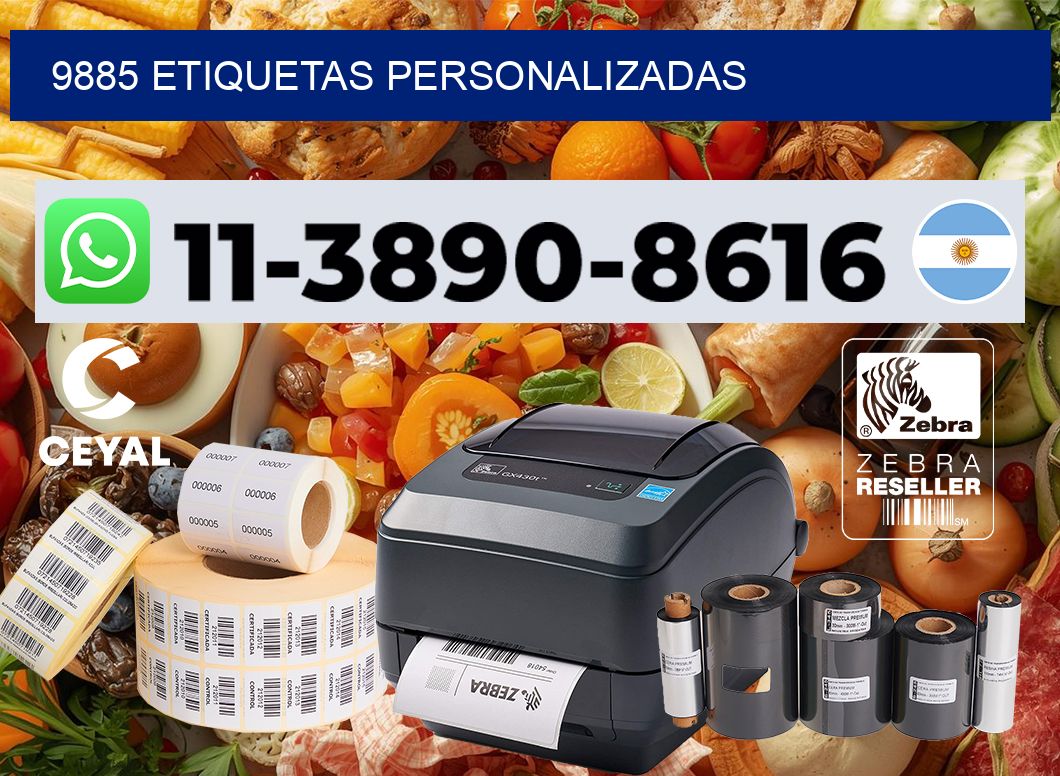 9885 etiquetas personalizadas