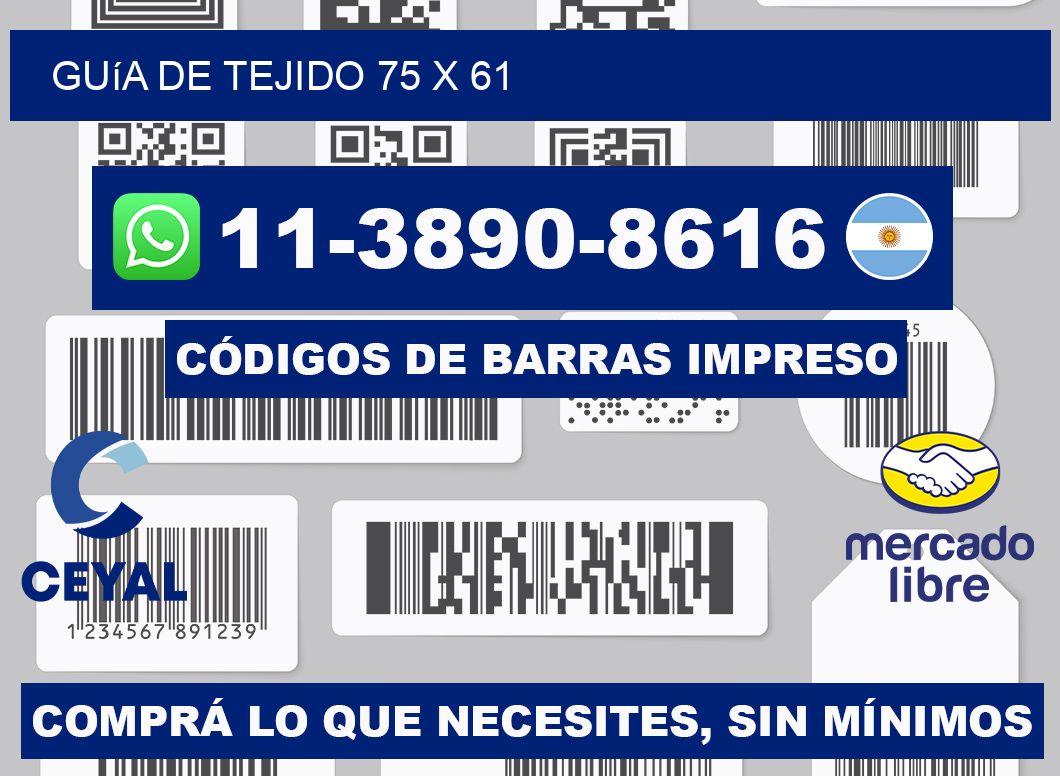 Guía de tejido 75 x 61