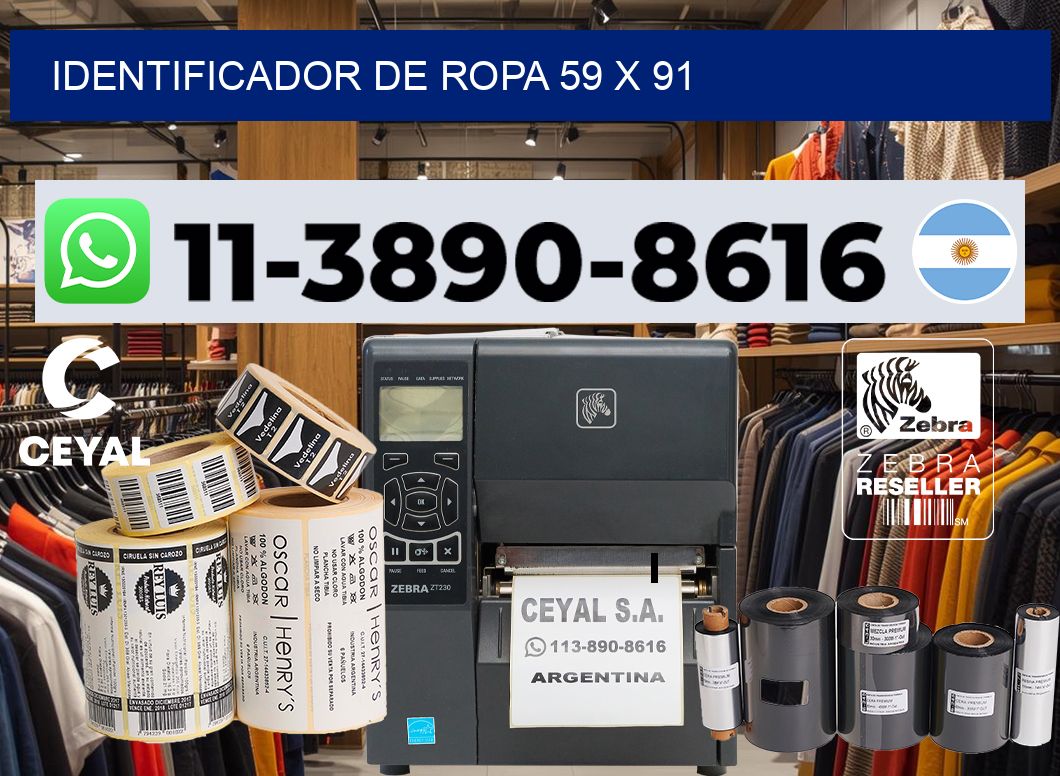 Identificador de ropa 59 x 91