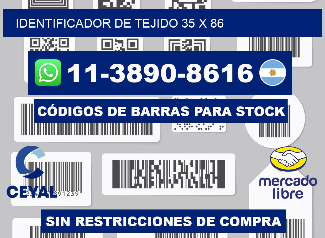 Identificador de tejido 35 x 86