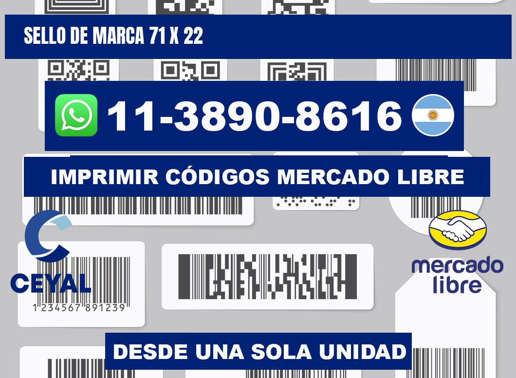 Sello de marca 71 x 22