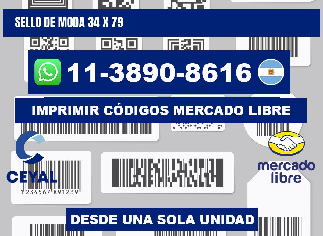 Sello de moda 34 x 79