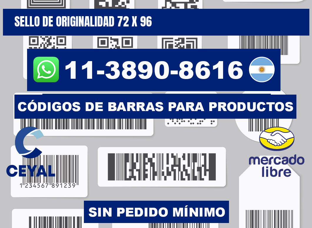 Sello de originalidad 72 x 96