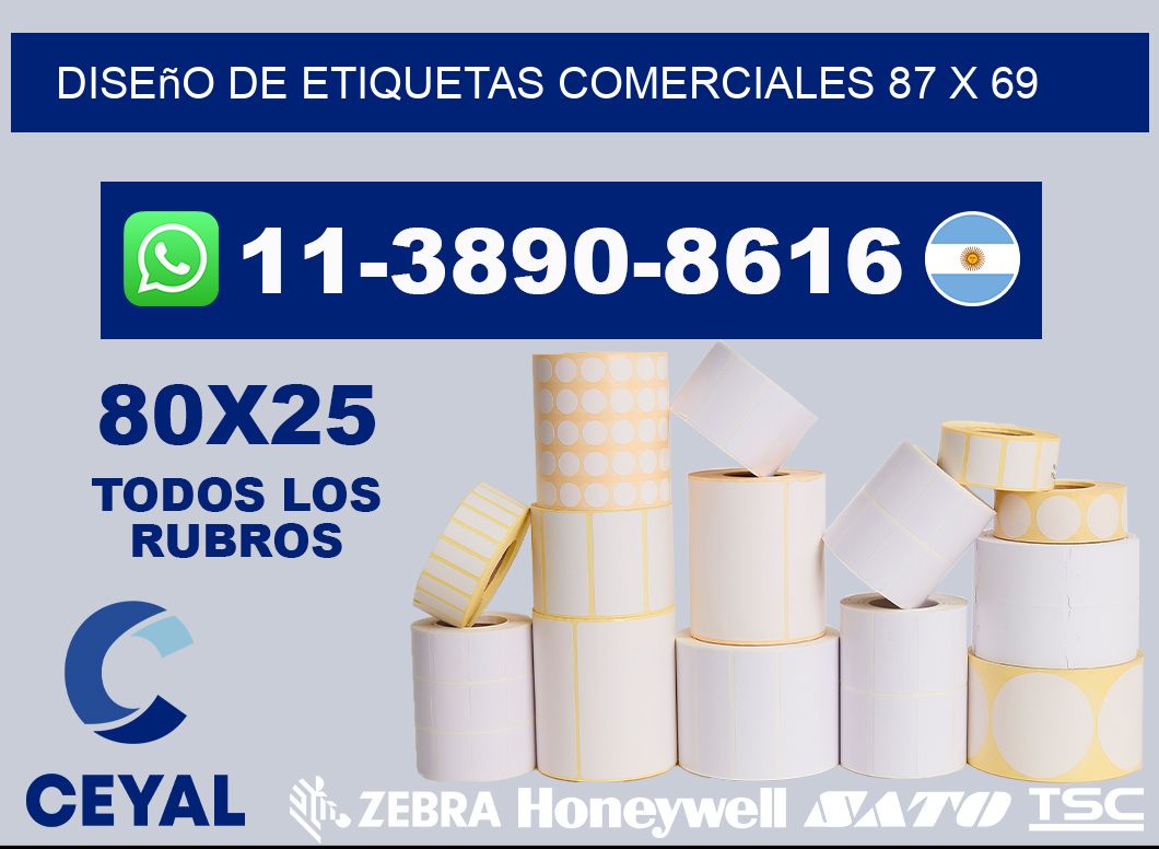 diseño de etiquetas comerciales 87 x 69