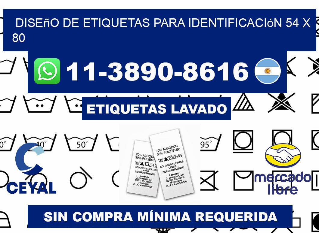 diseño de etiquetas para identificación 54 x 80