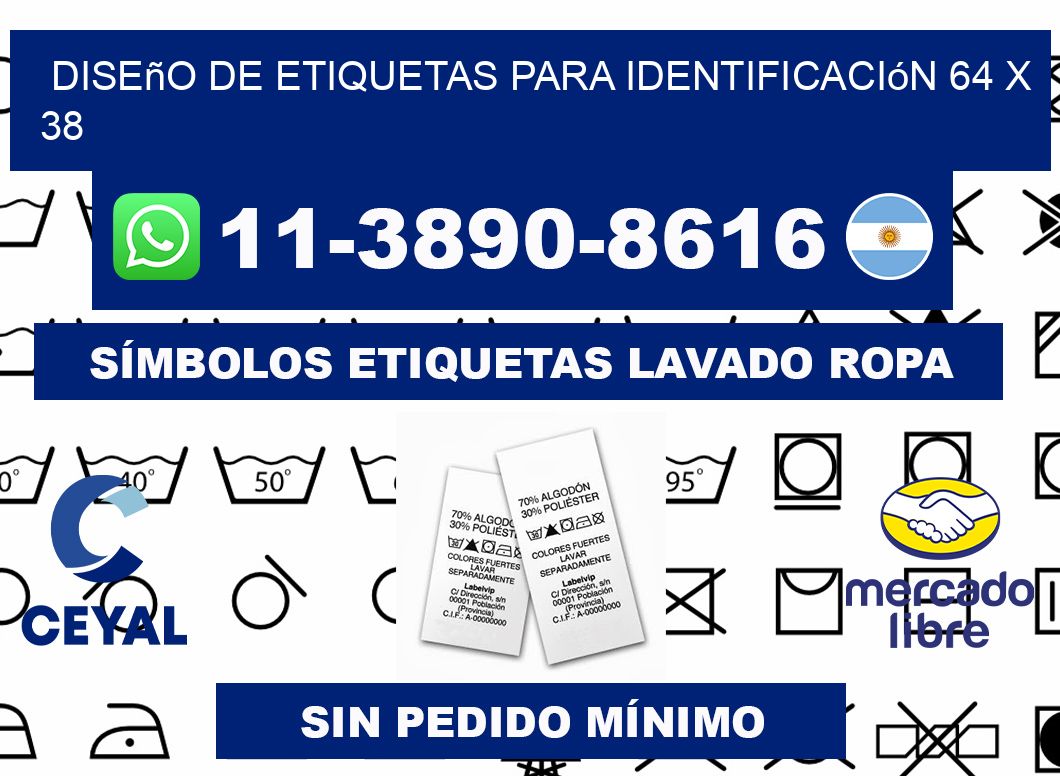 diseño de etiquetas para identificación 64 x 38