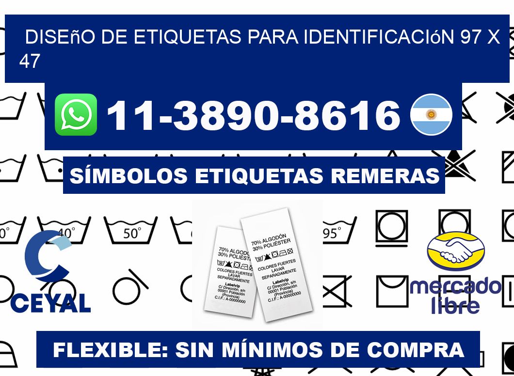 diseño de etiquetas para identificación 97 x 47