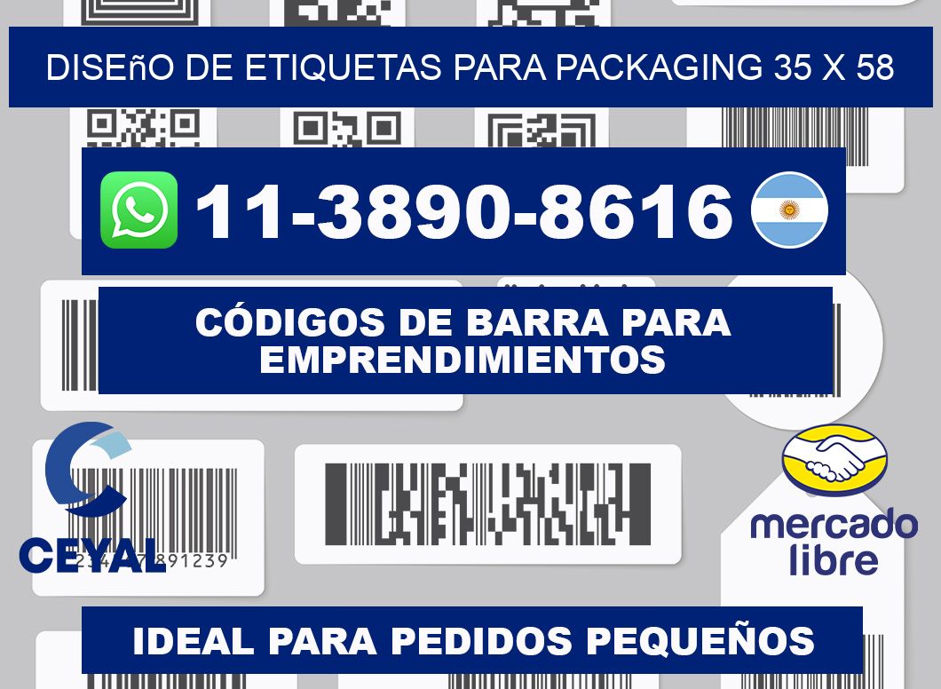 diseño de etiquetas para packaging 35 x 58
