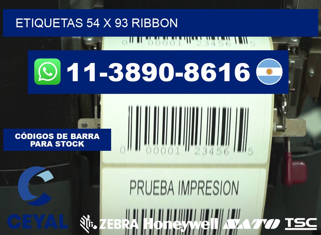 etiquetas 54 x 93 ribbon