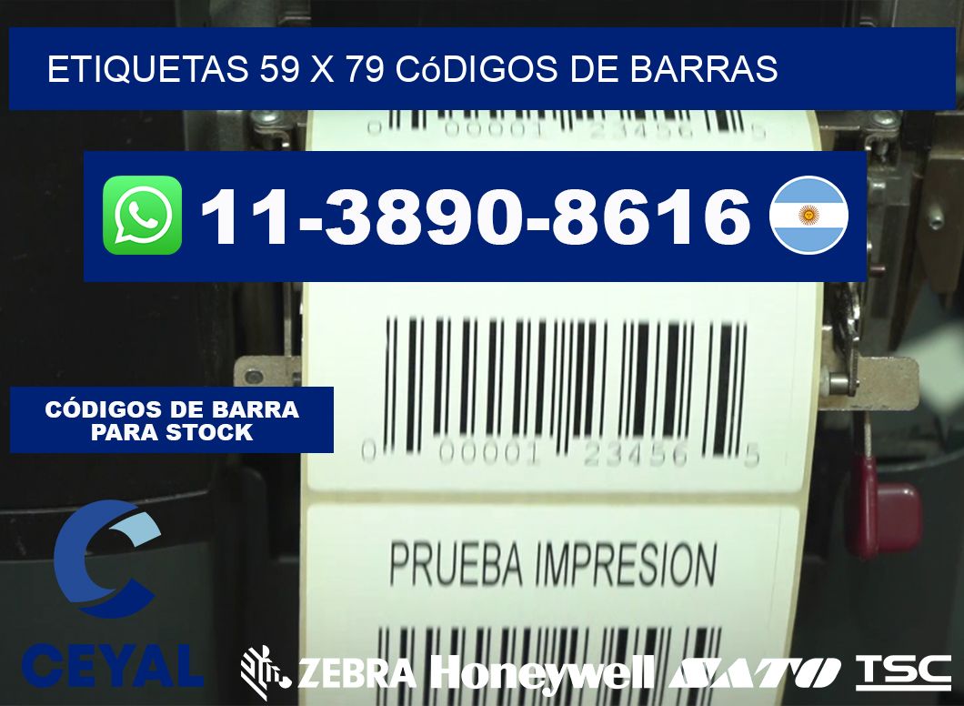 etiquetas 59 x 79 códigos de barras