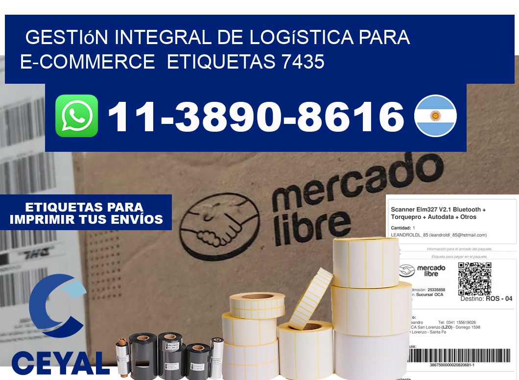 Gestión integral de logística para e-commerce etiquetas 7435