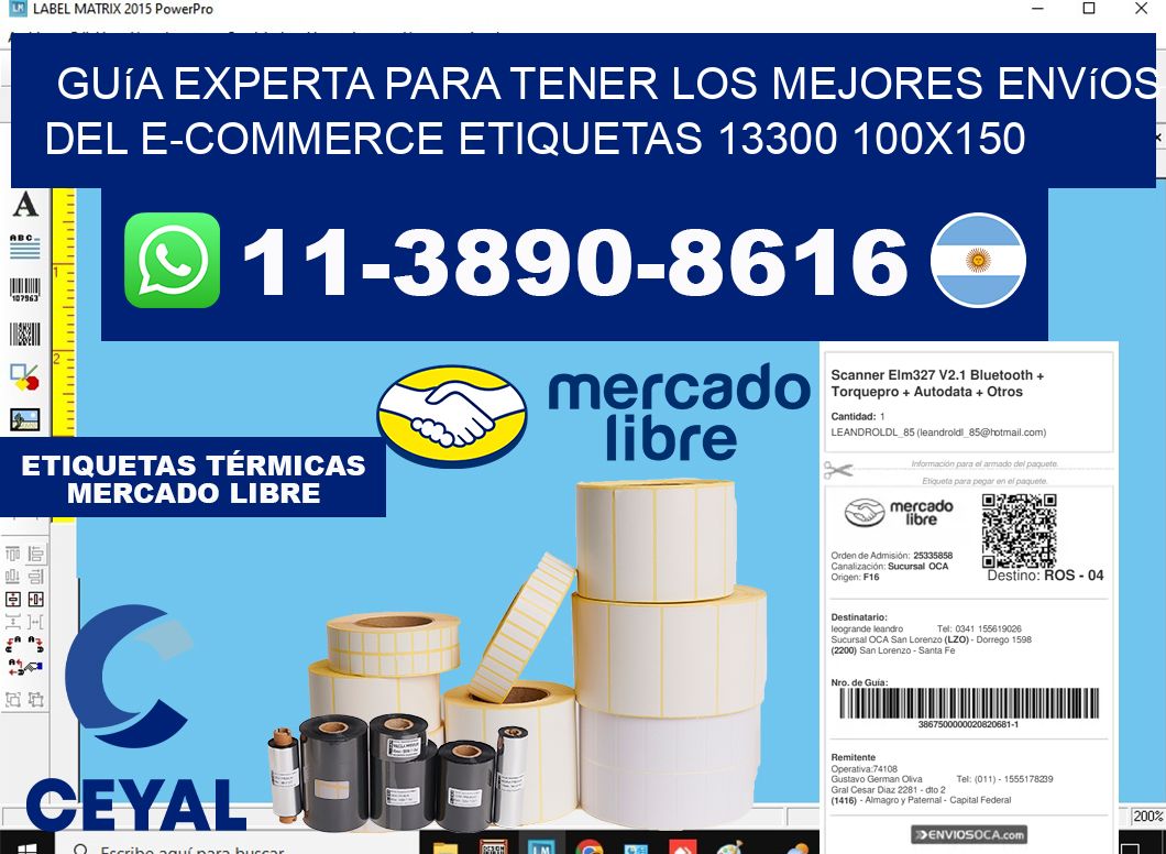Guía experta para tener los mejores envíos del e-commerce etiquetas 13300 100x150