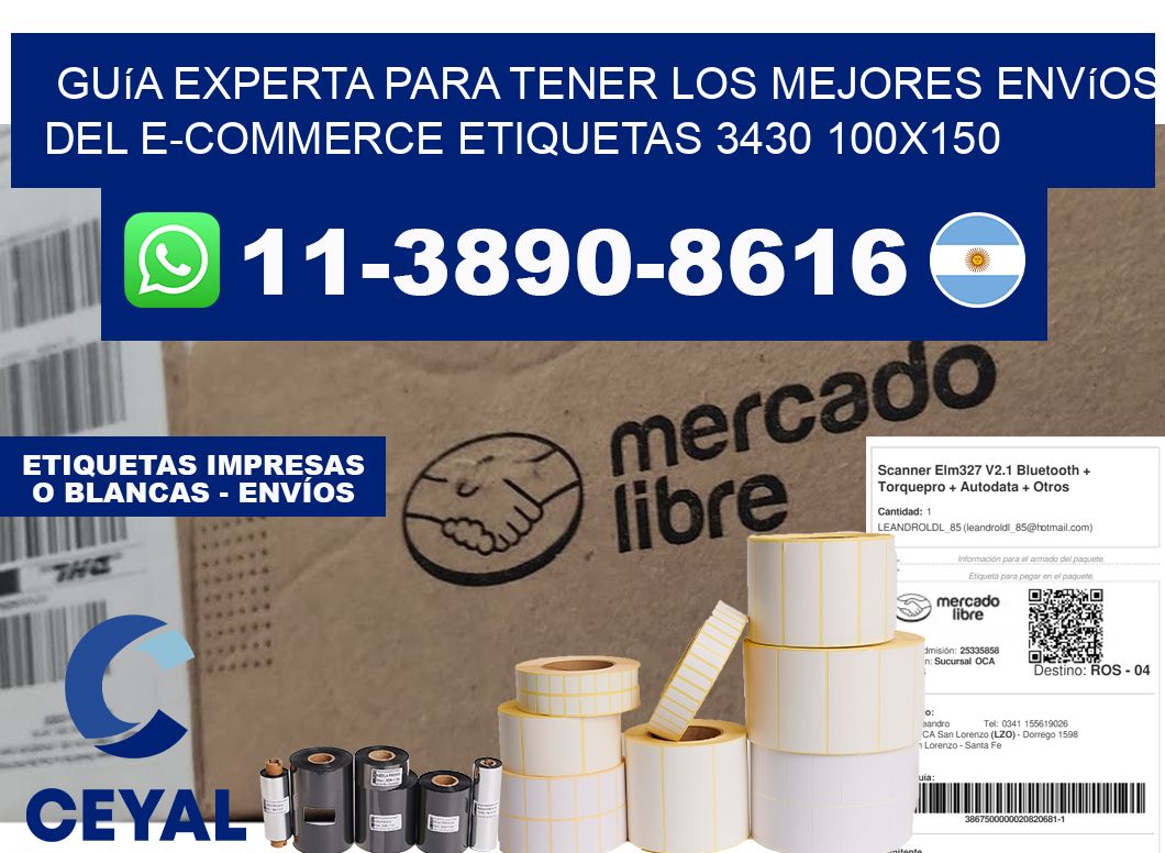 Guía experta para tener los mejores envíos del e-commerce etiquetas 3430 100x150