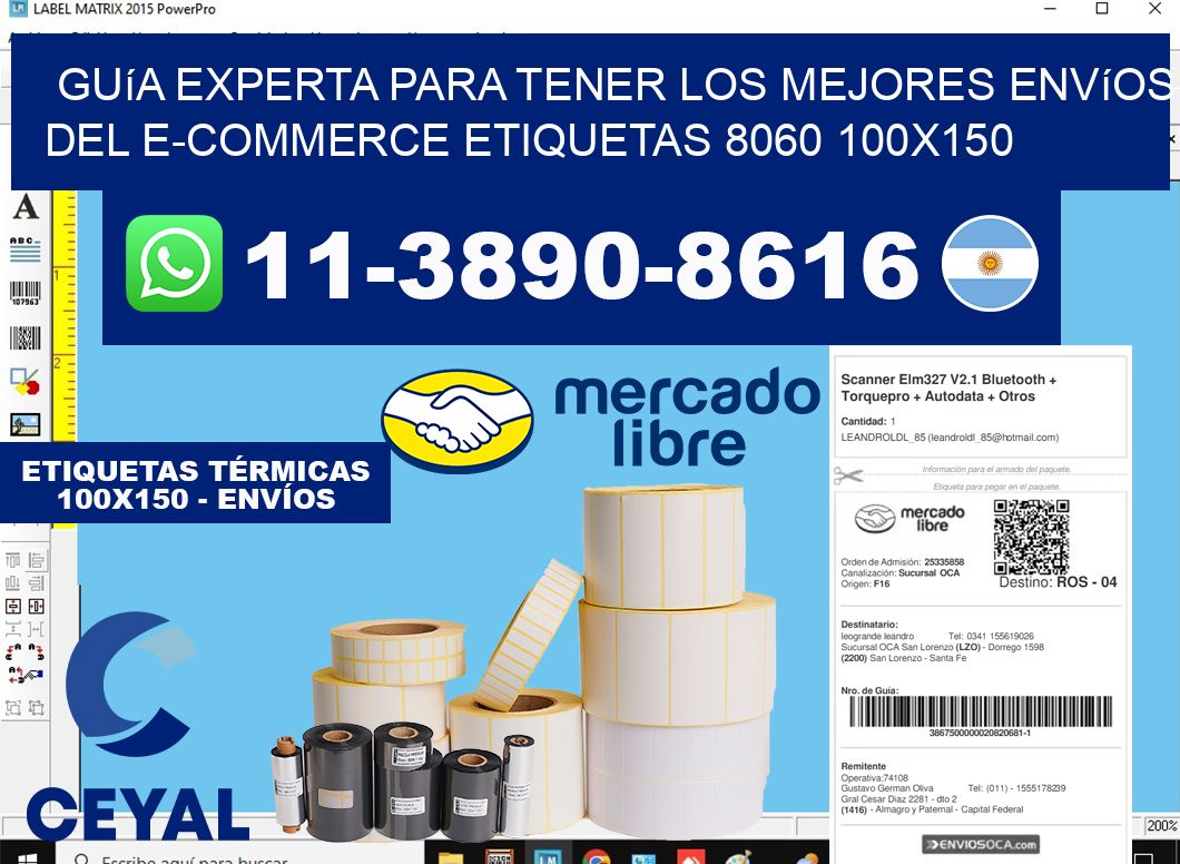 Guía experta para tener los mejores envíos del e-commerce etiquetas 8060 100x150