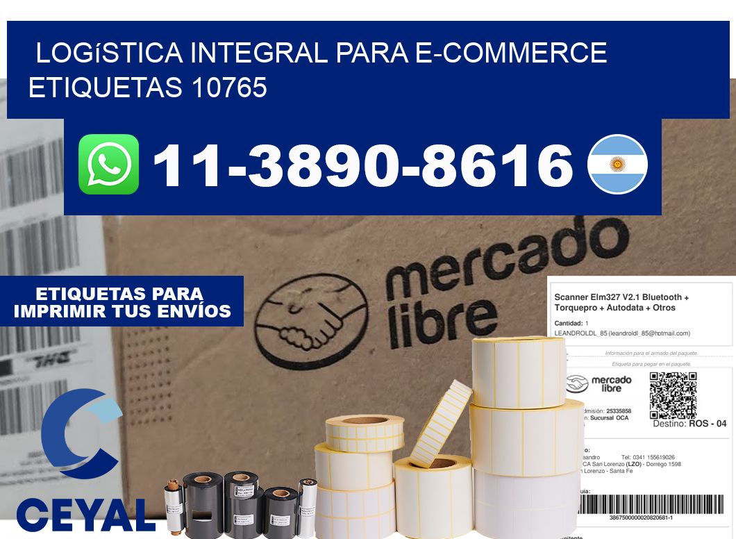 Logística integral para e-commerce  etiquetas 10765