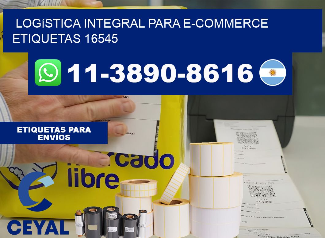 Logística integral para e-commerce  etiquetas 16545