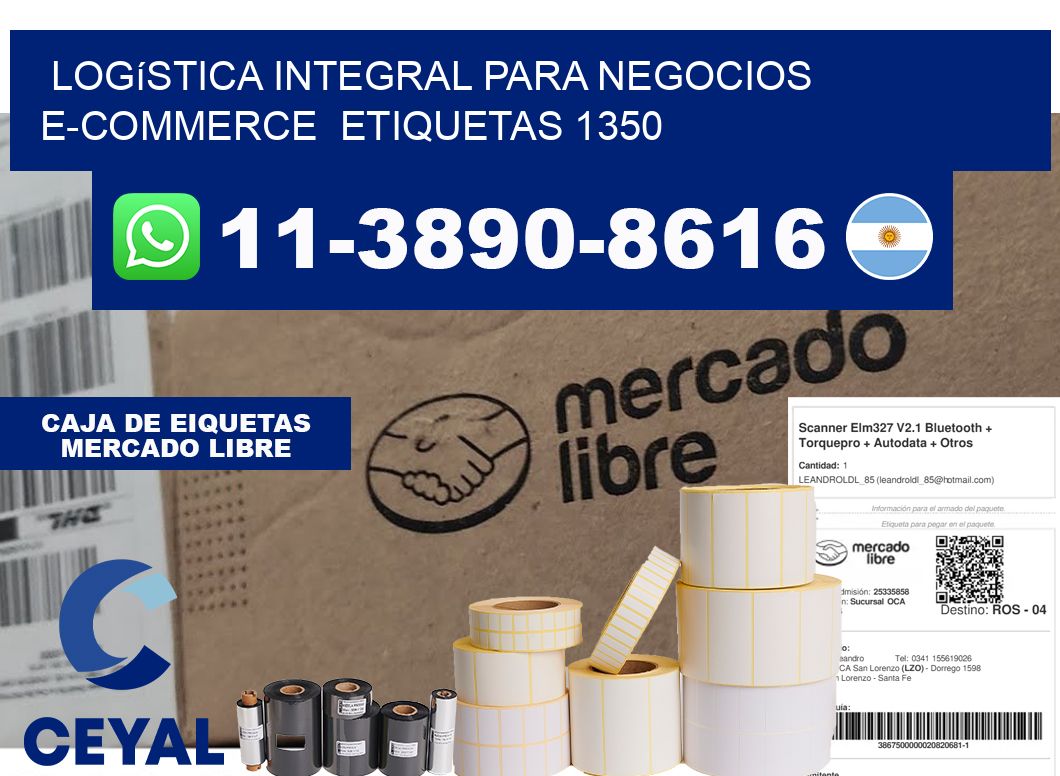 Logística integral para negocios e-commerce  etiquetas 1350