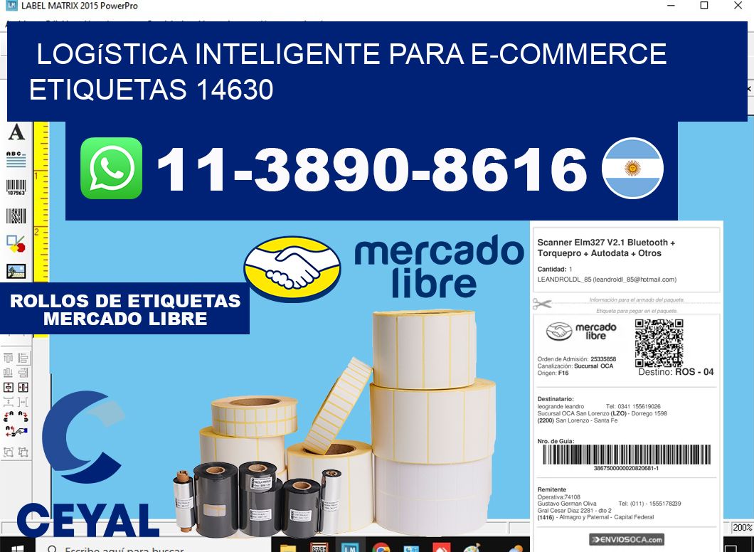Logística inteligente para e-commerce  etiquetas 14630