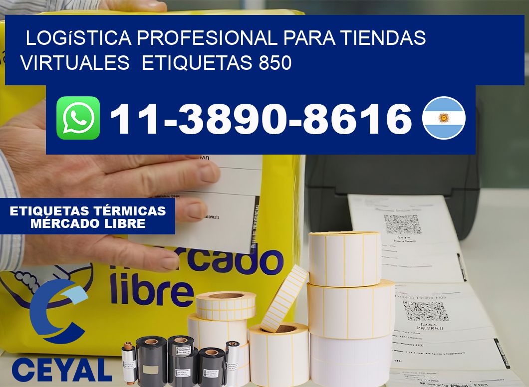Logística profesional para tiendas virtuales  etiquetas 850