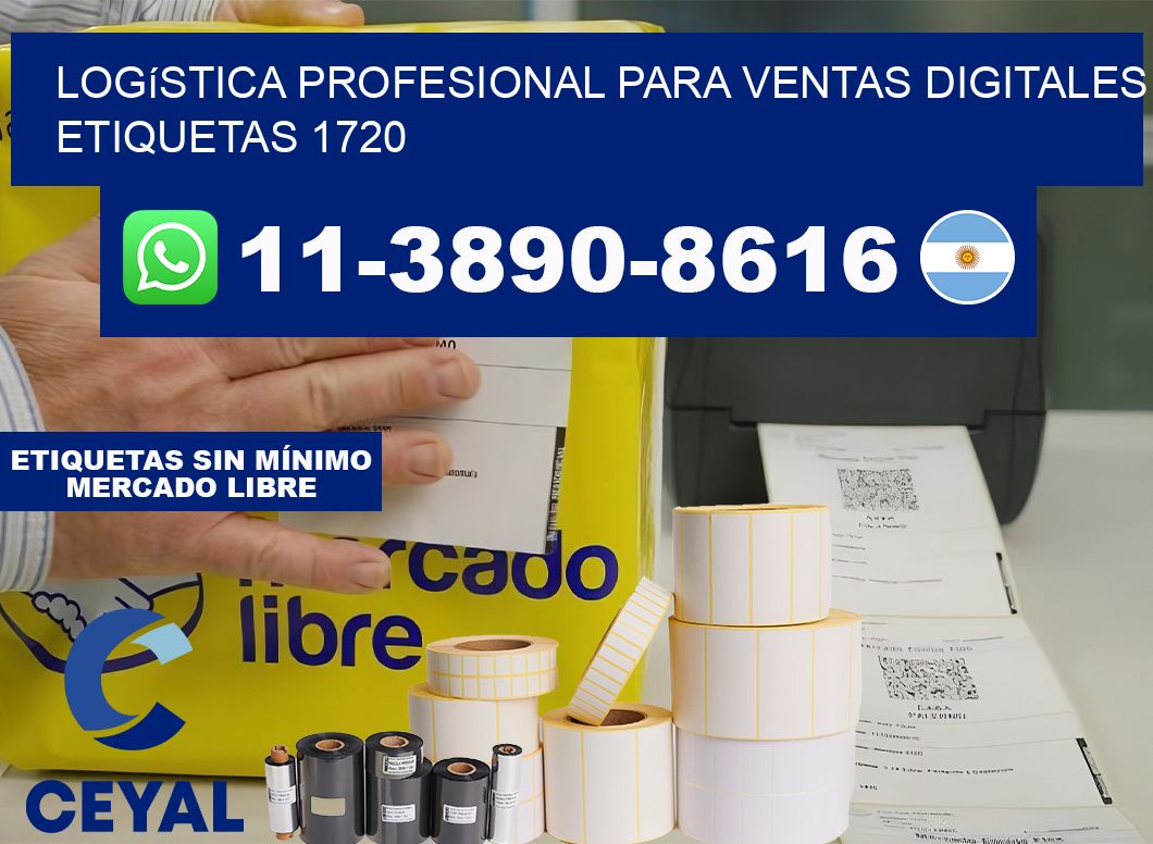 Logística profesional para ventas digitales  etiquetas 1720