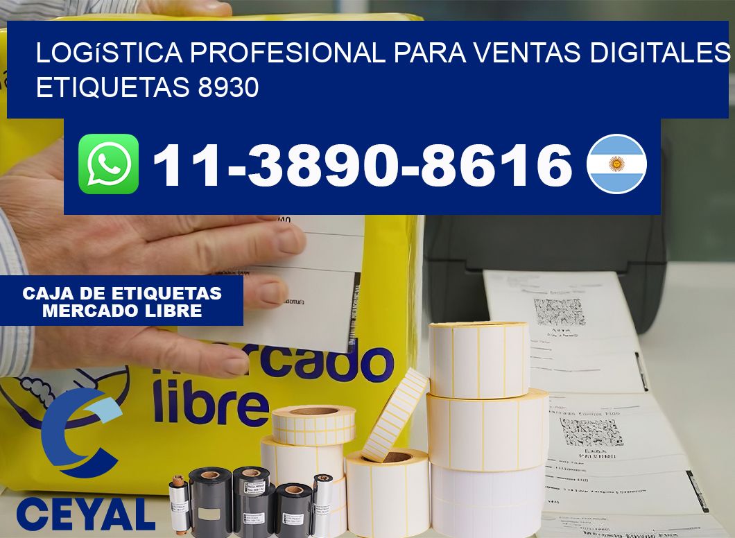 Logística profesional para ventas digitales  etiquetas 8930