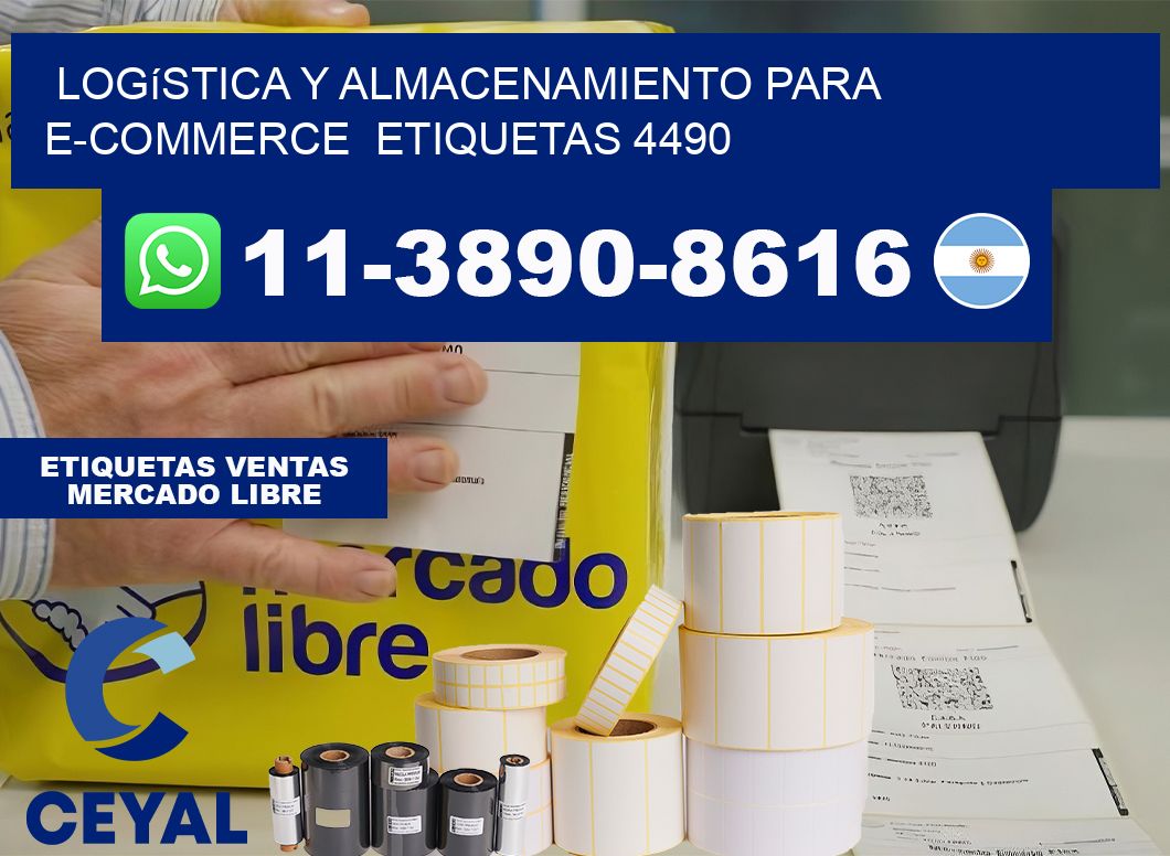 Logística y almacenamiento para e-commerce  etiquetas 4490