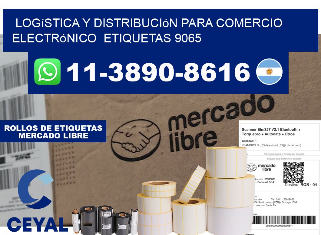 Logística y distribución para comercio electrónico etiquetas 9065