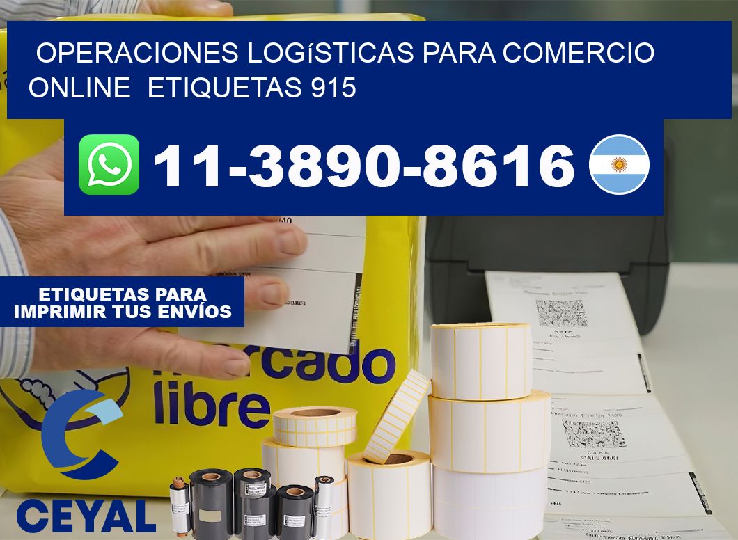 Operaciones logísticas para comercio online  etiquetas 915