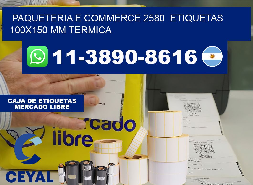 Paqueteria e commerce 2580  etiquetas 100×150 mm termica