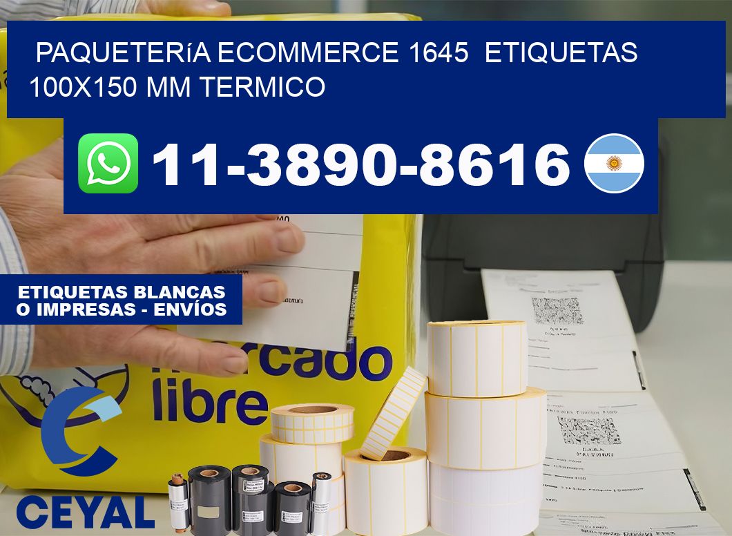 Paquetería eCommerce 1645  etiquetas 100×150 mm termico