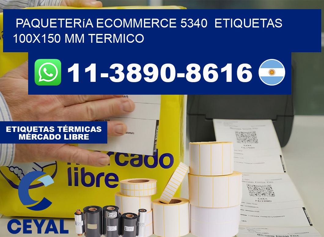 Paquetería eCommerce 5340  etiquetas 100×150 mm termico