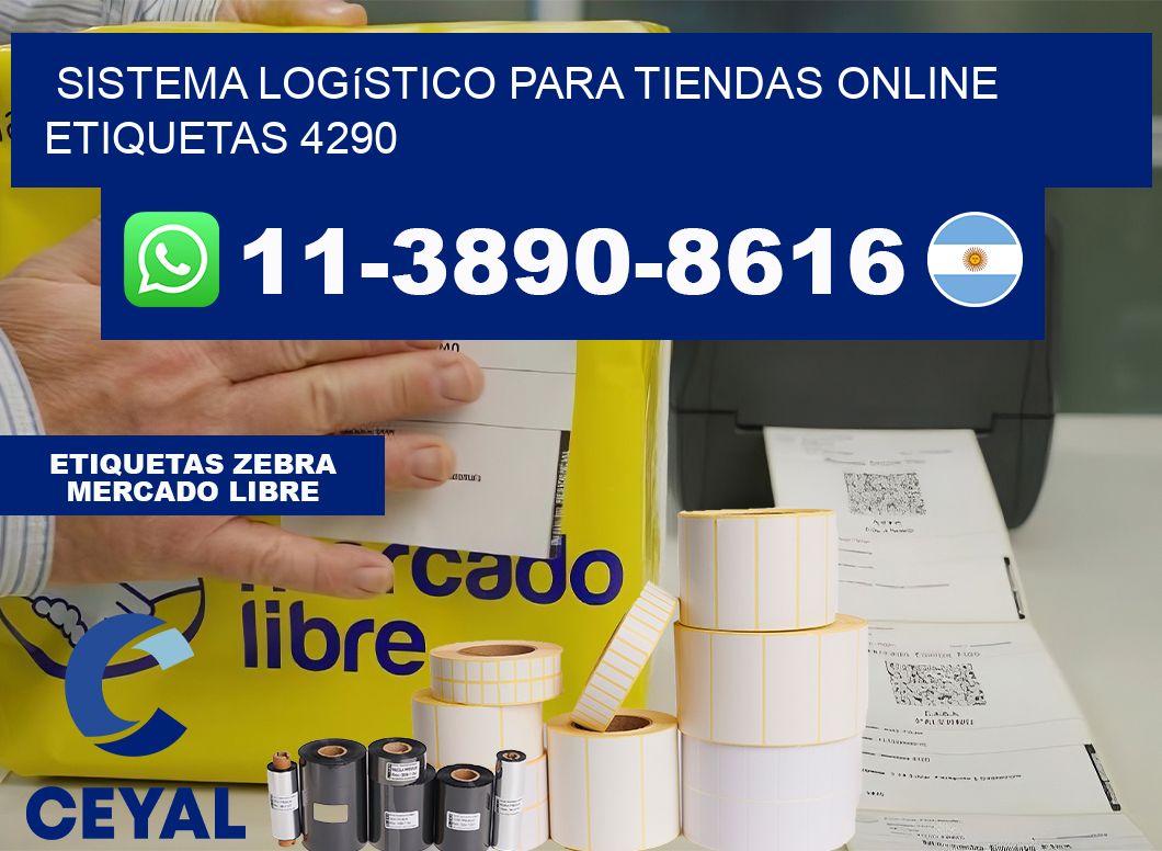 Sistema logístico para tiendas online  etiquetas 4290