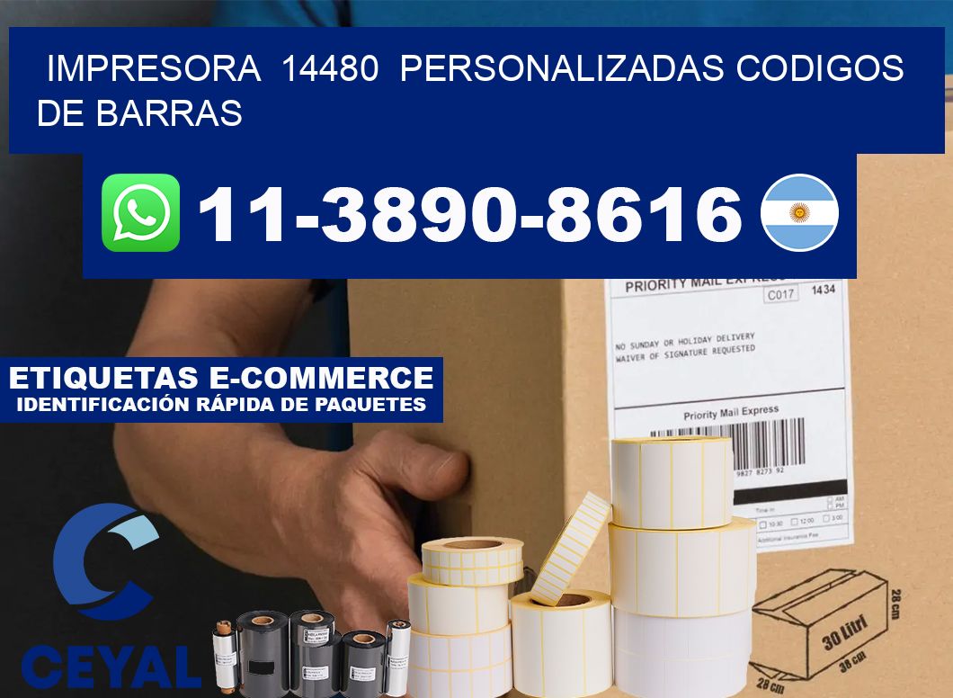 impresora  14480  personalizadas codigos de barras