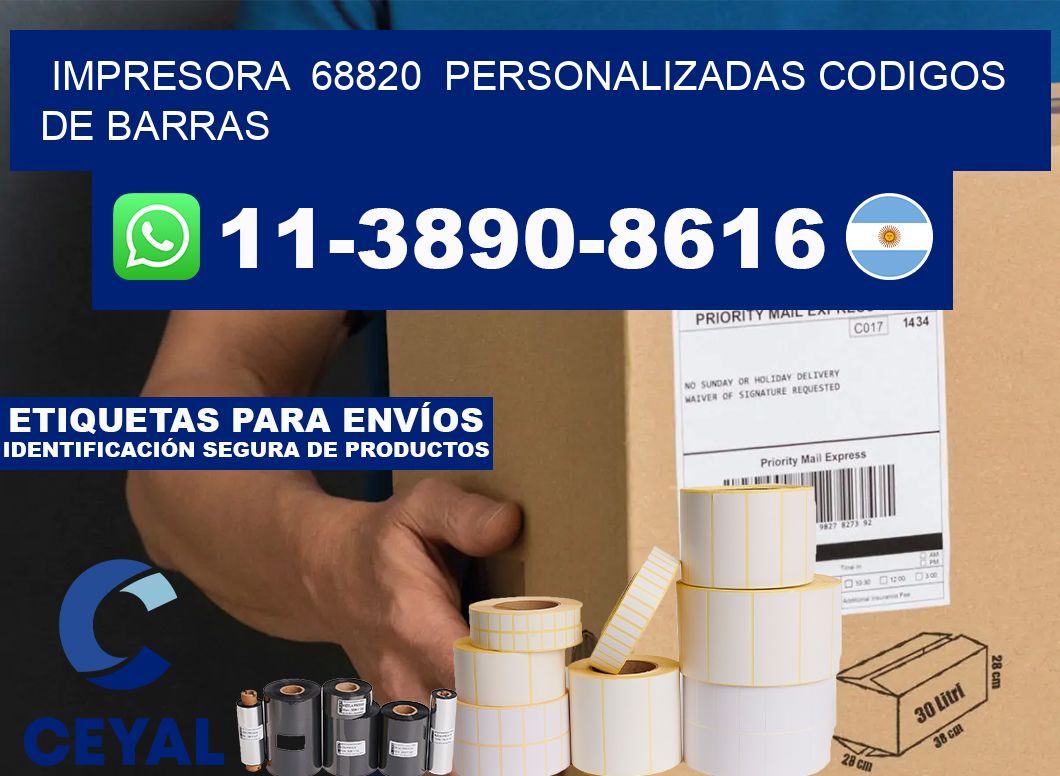 impresora 68820 personalizadas codigos de barras