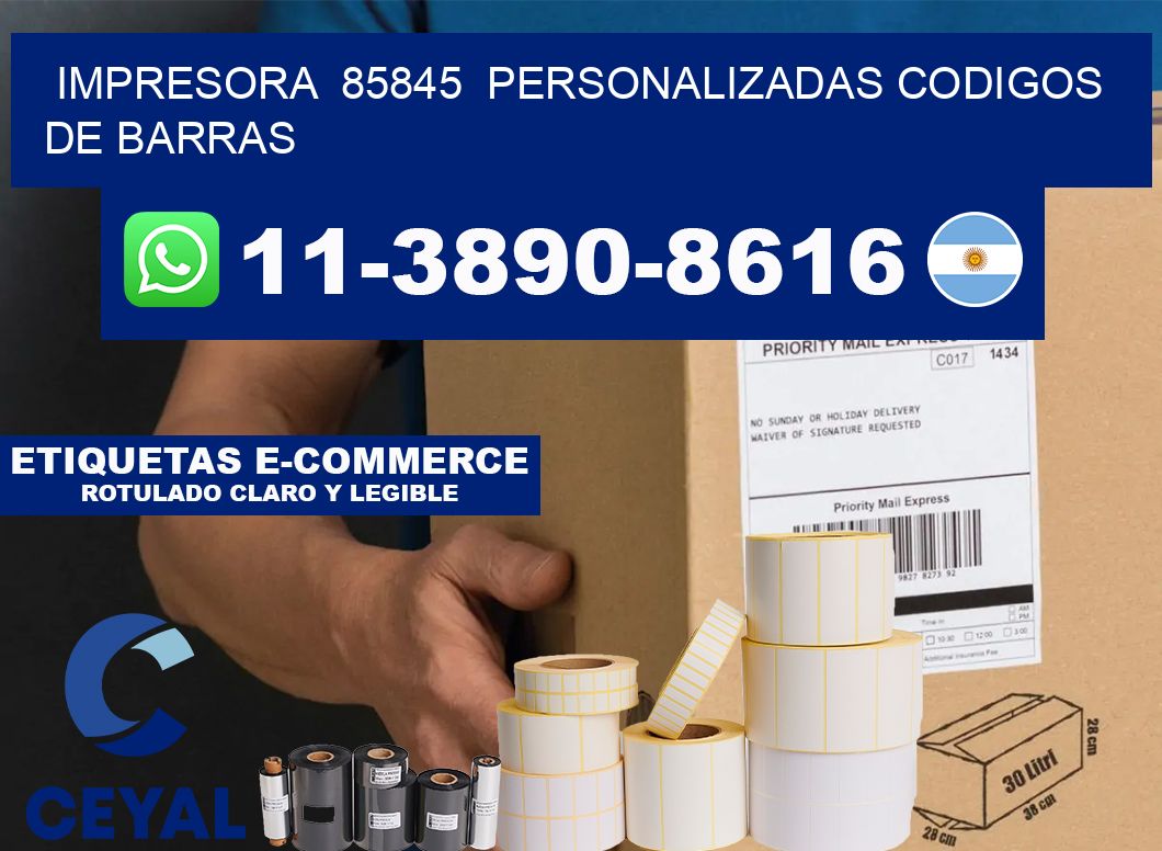 impresora  85845  personalizadas codigos de barras