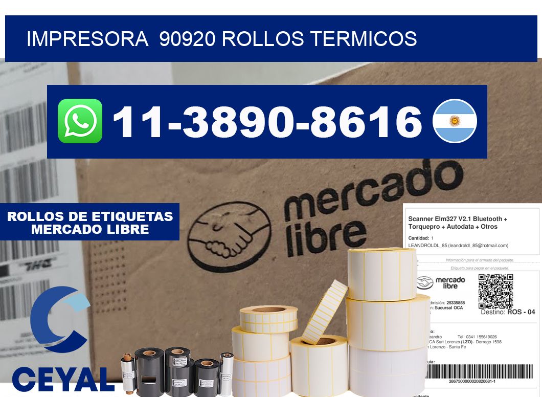 impresora  90920 rollos termicos