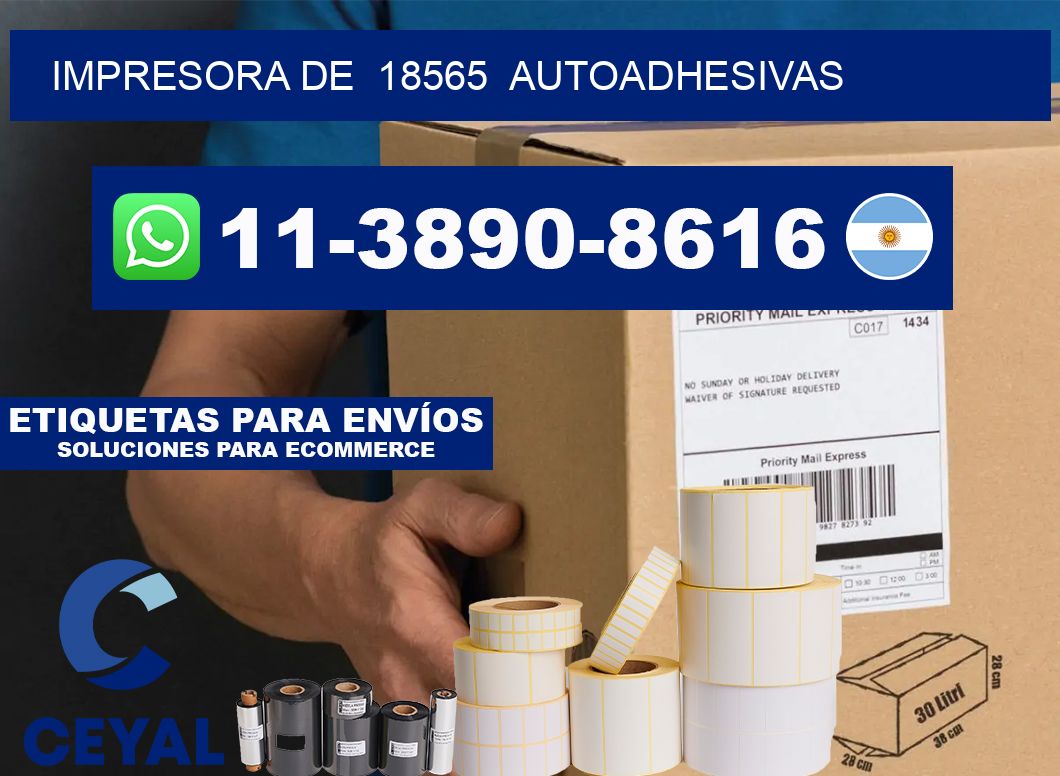 impresora de 18565 autoadhesivas