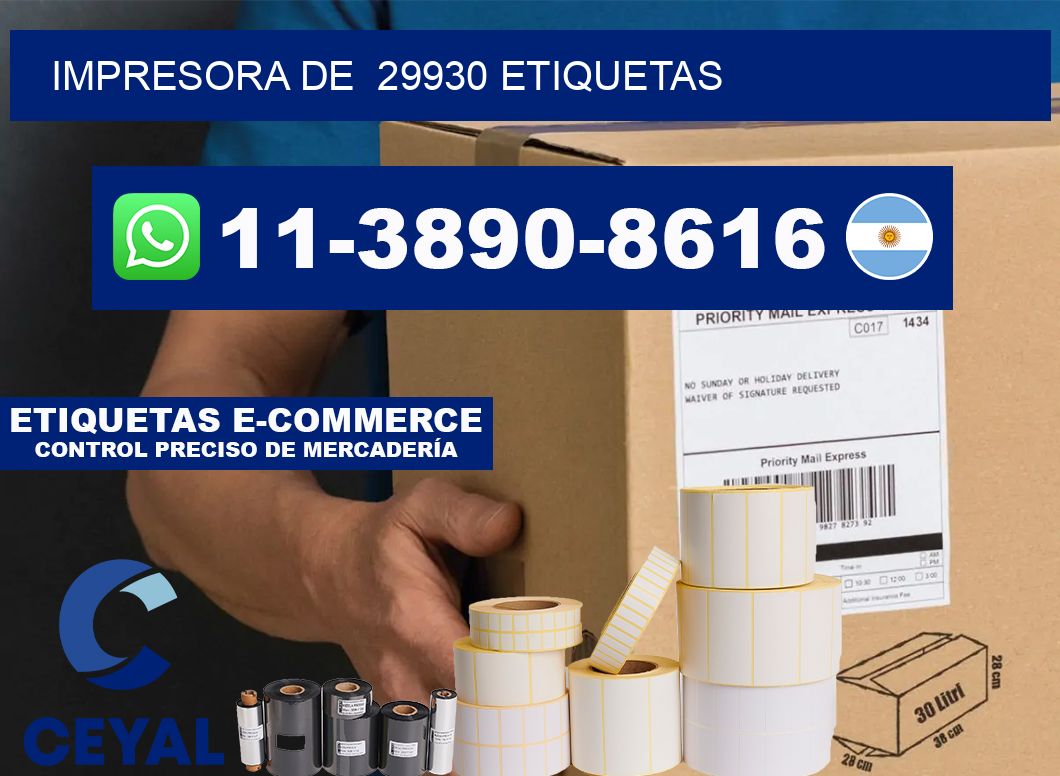 impresora de 29930 etiquetas