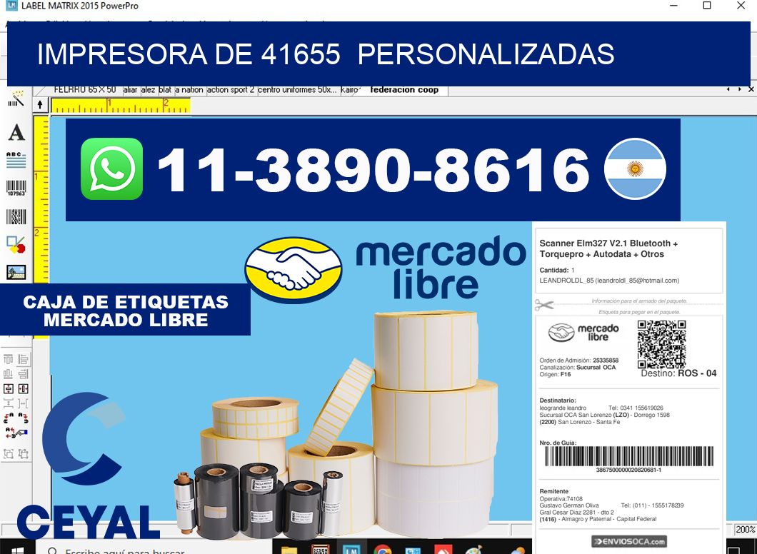 impresora de 41655  personalizadas