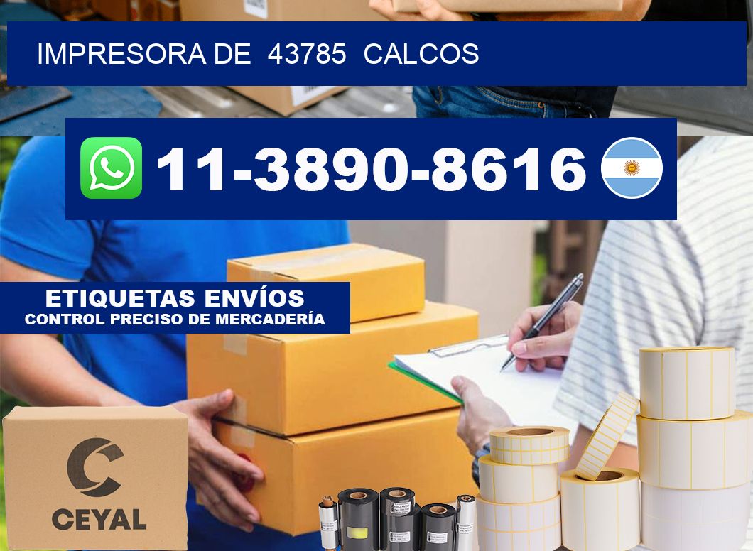 impresora de 43785 calcos