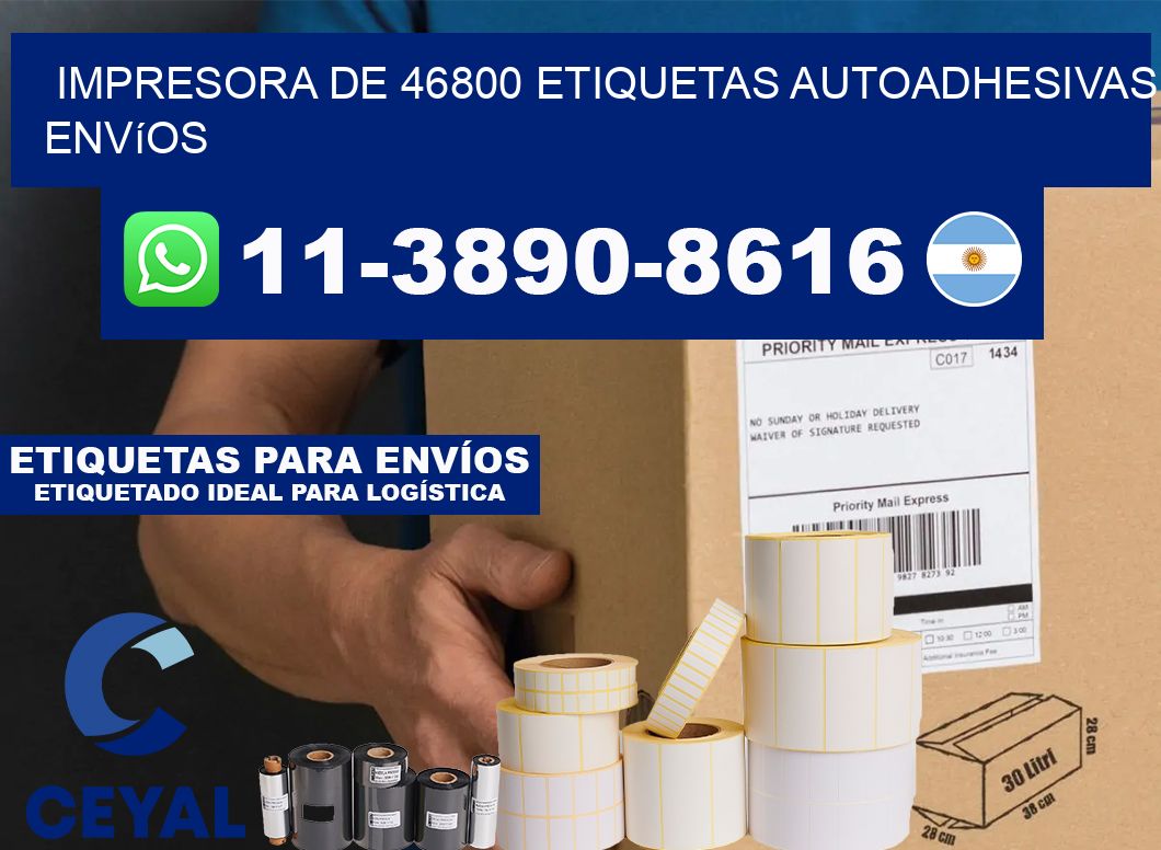 impresora de 46800 etiquetas autoadhesivas envíos